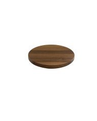 PLINTH TILT ROUND D21.8XH2.5CM WALNUT CRASTER