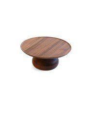 Pastry stand walnut Ø 32 cm 13.6 cm Risers Craster