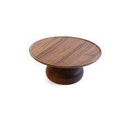 Pastry stand walnut Ø 32 cm 13.6 cm Risers Craster