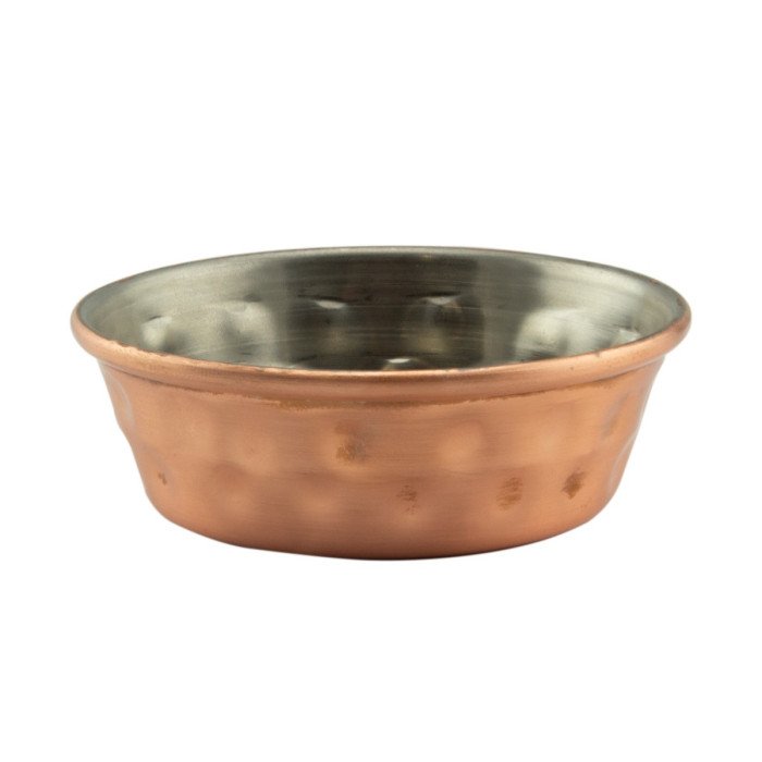 Mini hammered stainless steel bowl copper 18/0 Ø 70 mm Pro.mundi
