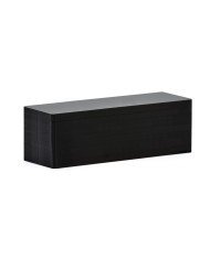 PVC card rectangular black 150x50 mm Edikio (500 units)