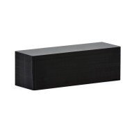 PVC card rectangular black 150x50 mm Edikio (500 units)