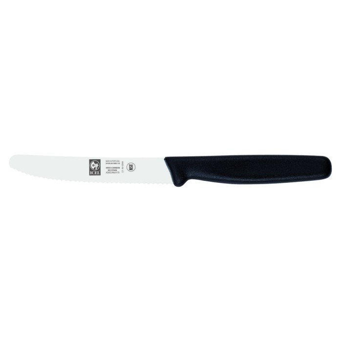 Serrated paring knife 11 cm stainless steel polypropylene (pp) serrated Pro.cooker