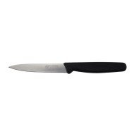 Office knife 10 cm stainless steel polypropylene (pp) black coloured Pro.cooker