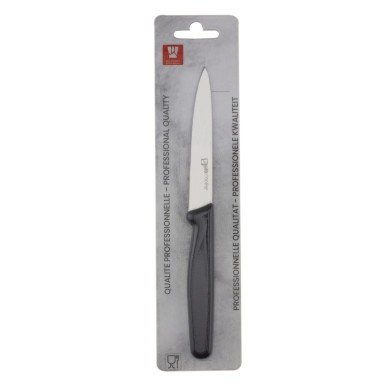 Office knife 10 cm stainless steel polypropylene (pp) black coloured Pro.cooker