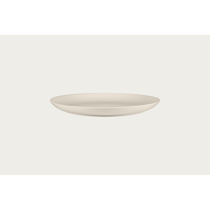 Flat coupe plate round ivory bone china Ø 28.6 cm Fedra Rak