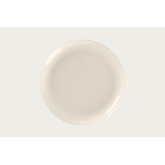 Flat coupe plate round ivory bone china Ø 26.8 cm Fedra Rak