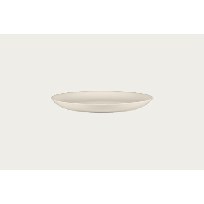 Flat coupe plate round ivory bone china Ø 26.8 cm Fedra Rak