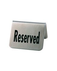 TABLE SIGN RESERVED 5.5X5XH3.5CM SST PACK OF 2