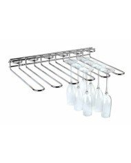 RACK FOR 20 GLASSES L45X32XH6CM CHROME PLATED WIRE