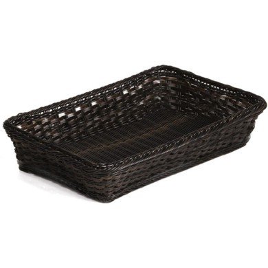 BUFFET BASKET GN 1/2-100 BLACK POLYPRO/SST