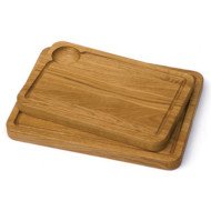 STEAK PLATE L34XW22XH3CM GRAVY CHANNEL OAK