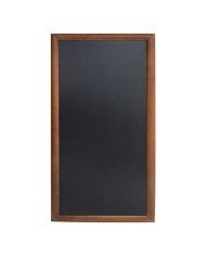 CHALK BOARD LONG HARD WOOD WITH LACQUERED DARK BROWN FINISH INCLUDED 56X120CM +