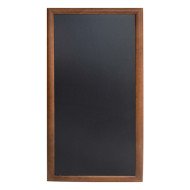 CHALK BOARD LONG HARD WOOD WITH LACQUERED DARK BROWN FINISH INCLUDED 56X120CM +