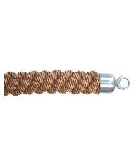 BARRIER ROPE  150CM CLASSIC TWISTED GOLD WITH CHROME ENDS