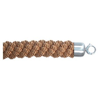 BARRIER ROPE  150CM CLASSIC TWISTED GOLD WITH CHROME ENDS