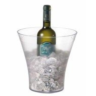 CHAMPAGNE BUCKET TRANSPARENT D22XH23CM FROSTED STACKABLE  SAN