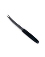 BAR KNIFE L21CM WITH 2 PRONGS BLACK PLASTIC HANDLE