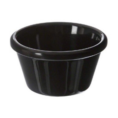 RAMEKIN  9CL BLACK MELAMINE