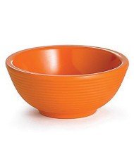 SAUCE RAMEKIN RIBBED ORANGE 6CL MELAMINE