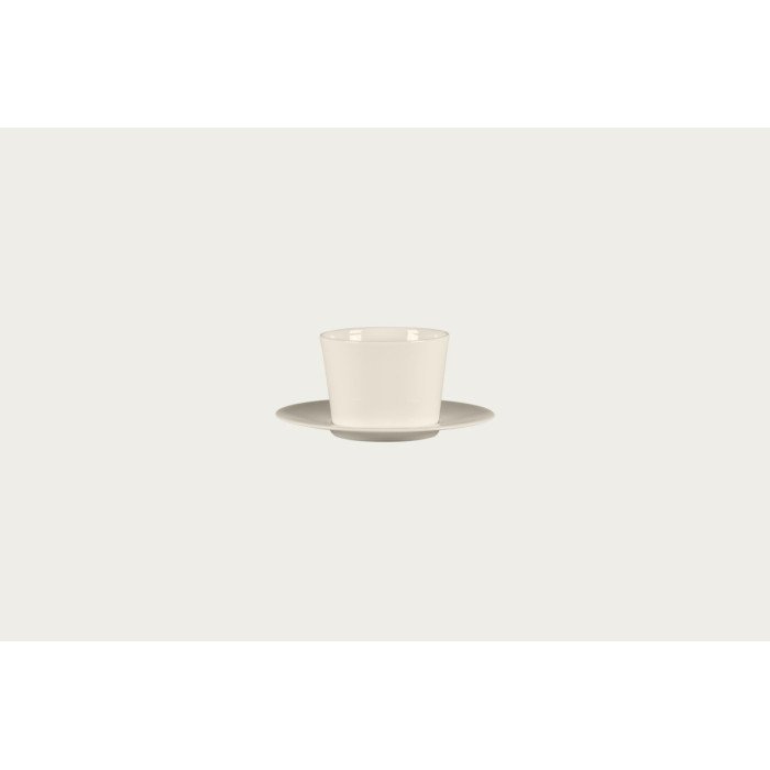 Coffee / tea cup round ivory bone china 23.7 cl Ø 8.9 cm Fedra Rak
