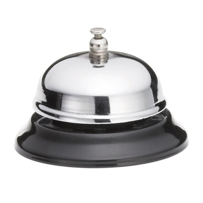 COUNTER TOP BELL CHROME PLATED Ø8.5XH6CM