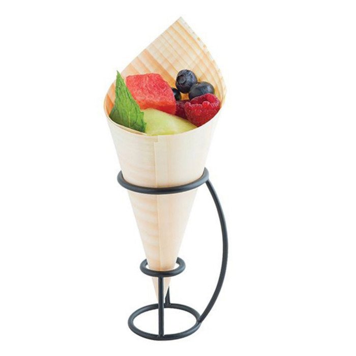 HOLDER FOR 1 DISPOSABLE CONE 5.5X6.5XH10CM BLACK EXPOY