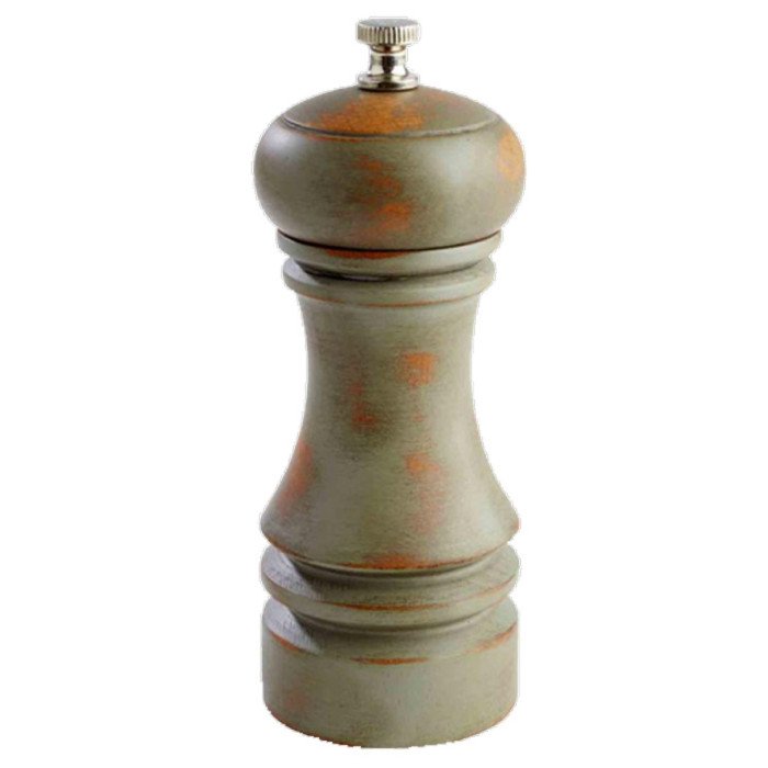 PEPPER MILL VINTAGE KHAKI  H15CM BEECHWOOD