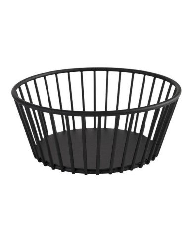 URBAN ROUND BASKET D17XH7CM BLACK POWDER COATED STEEL