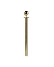 BARRIER POST CLASSIC GOLD ROUND HEAD POST 100CM BASE NOT INCLUDED