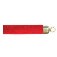 BARRIER ROPE 150CM CLASSIC VELVET RED WITH GOLD ENDS 