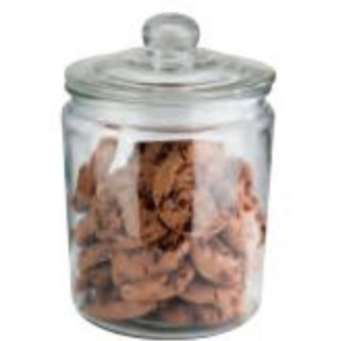 CLASSIC COOKIES JAR WITH LID 2L D14XH21.5CM GLASS