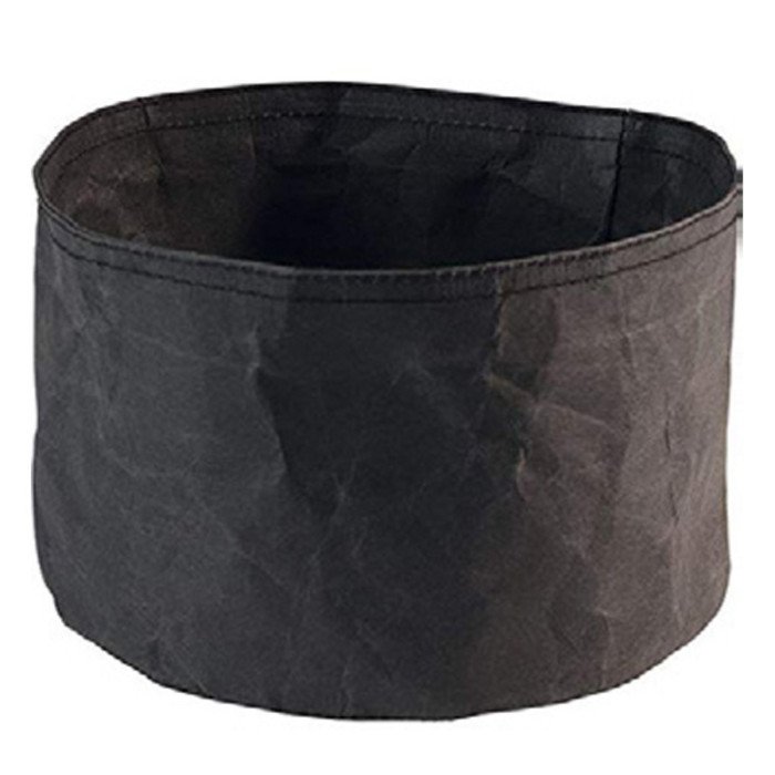 BREAD BASKET BLACK PAPERBAG D20XH13CM ROBUST KRAFT PAPER