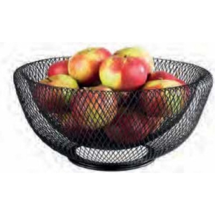 FRUIT BOWL BLACK MESH D31XH14CM