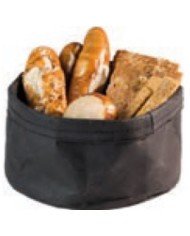 BLACK PAPERBAG BREAD BASKET D17XH11CM ROBUST KRAFT PAPER