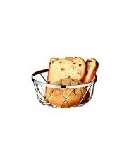 WIRE BREAD BASKET ROUND D18XH7.5CM CHROME 