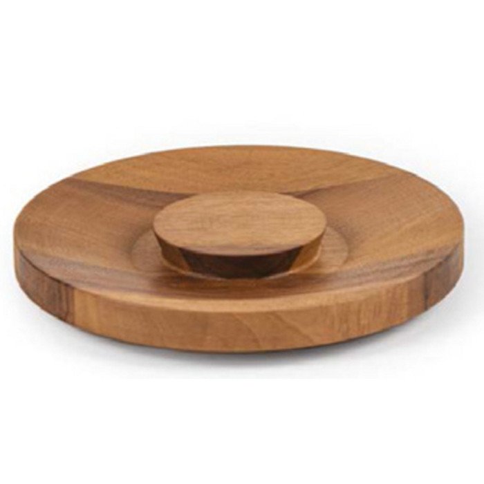 TILT JAR BASE D21XH1.9CM OILED WALNUT