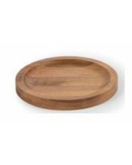 TILT JAR BASE D21XH1.9CM  OILED WALNUT