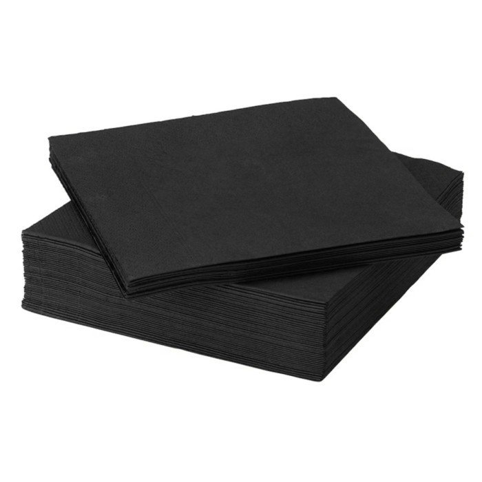 NAPKIN 2-PLY BLACK 24X24CM PACK OF 300 DUNI