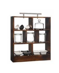 HIGH TEA RACK 34X10XH38CM WITH HANDLE  3TIERS WOOD