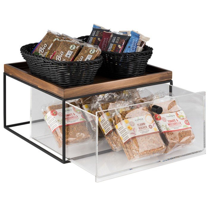 Bread display stand wood 354x325x200 mm Aps