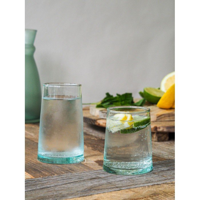 Low form tumbler in mouth-blown recycled glass 25 cl Lily Pro.mundi