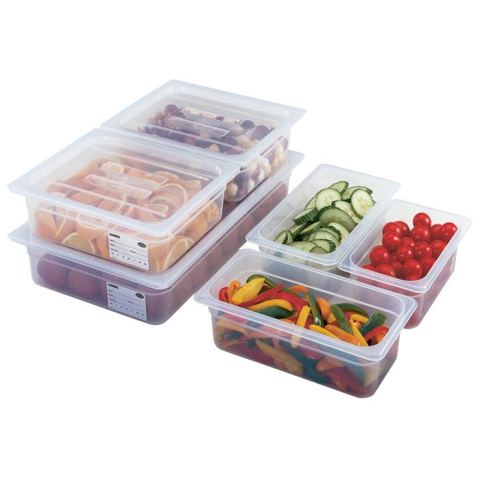 Container plastic polypropylene (pp) GN 1/9 P10 cm 0.85 L Cambro