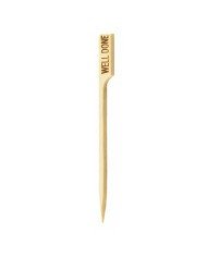 PADDLE PICK WELL DONE L8.9CM BAMBOO PACK OF 100