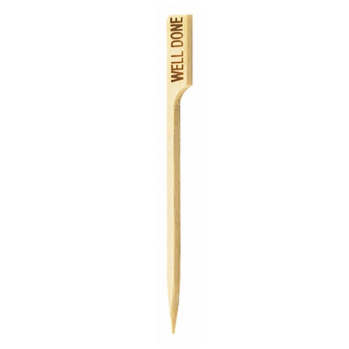 PADDLE PICK WELL DONE L8.9CM BAMBOO PACK OF 100