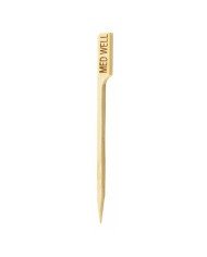 MEDIUM WELL PADDLE PICK L8.9CM BAMBOO PACK OF 100