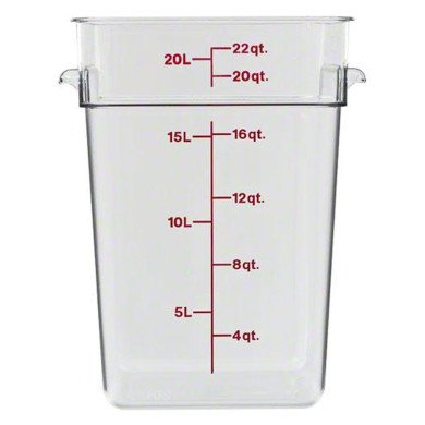 CAMSQUARE CONTAINER L25.6 X W31 X H40CM 20.8L POLYCARBONATE