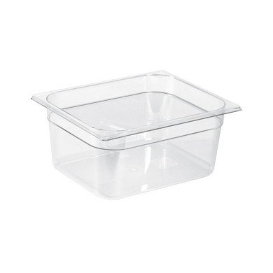 CONTAINER GN 1/2 RECTANGULAR CLEAR POLYCARBONATE