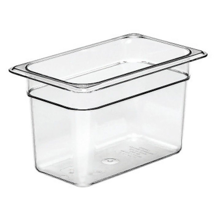 CONTAINER GN 1/4 RECTANGULAR CLEAR POLYCARBONATE 