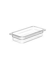 CONTAINER GN 1/3 RECTANGULAR CLEAR POLYCARBONATE